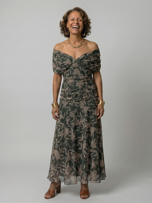 Vestido midi de estilo español