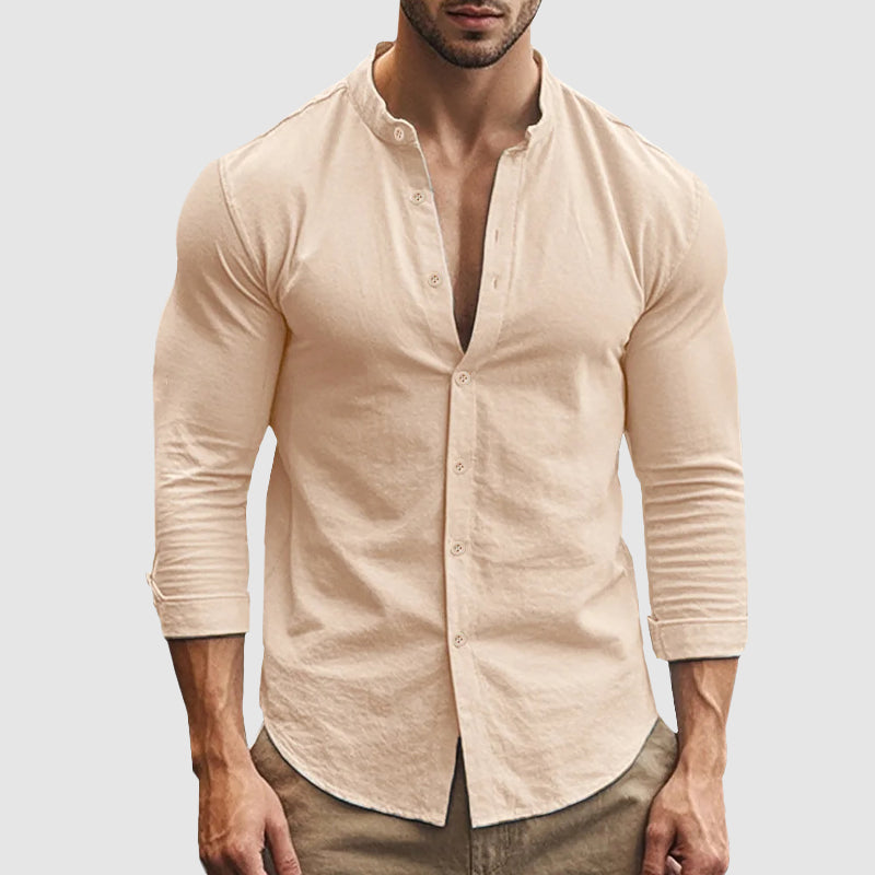 | CAMISA DE LINO TRANSPIRABLE