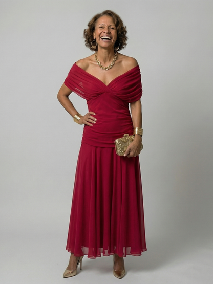 Vestido midi de estilo español