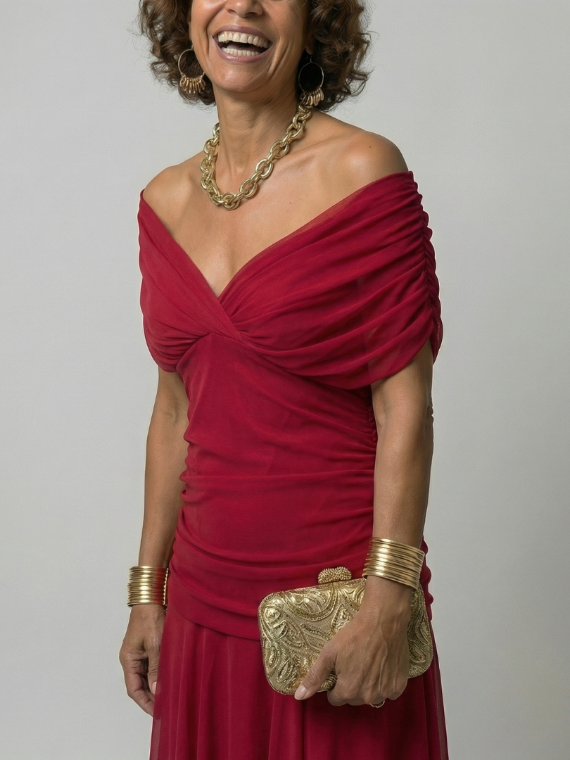 Vestido midi de estilo español
