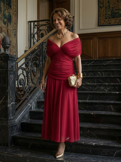 Vestido midi de estilo español