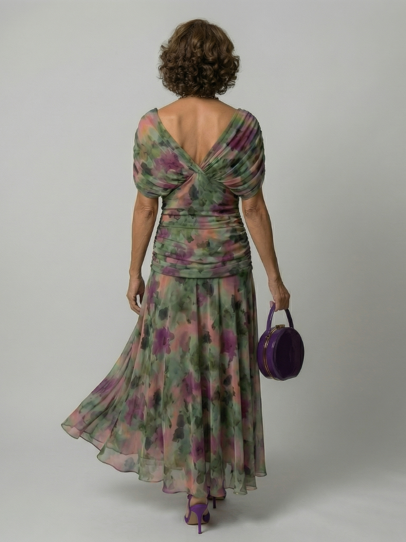 Vestido midi de estilo español