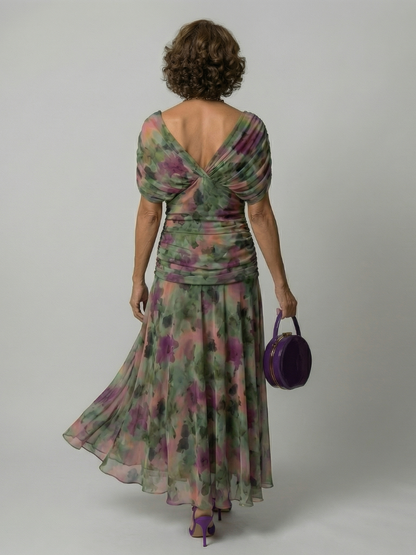 Vestido midi de estilo español