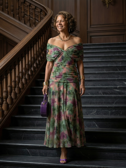 Vestido midi de estilo español