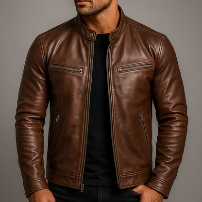 CHAQUETA MOTERA CLÁSICA PARA HOMBRE
