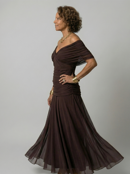 Vestido midi de estilo español