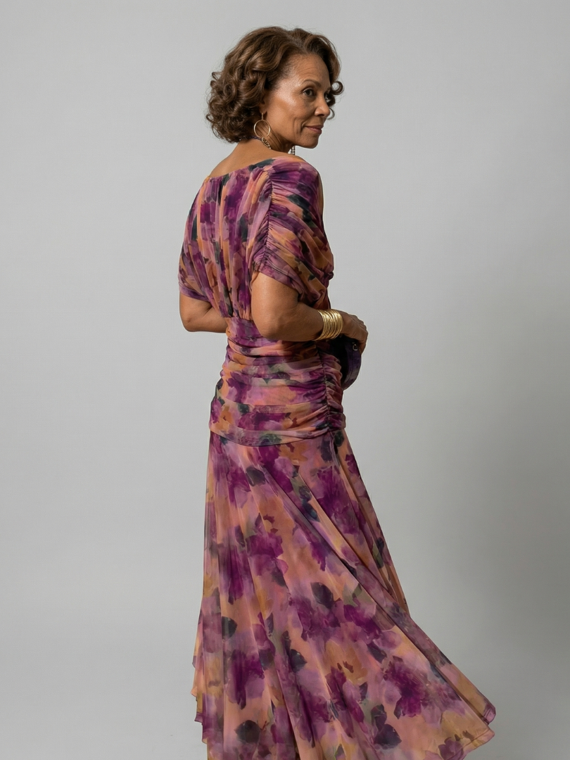 Vestido midi de estilo español