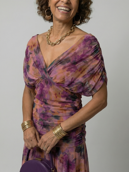 Vestido midi de estilo español