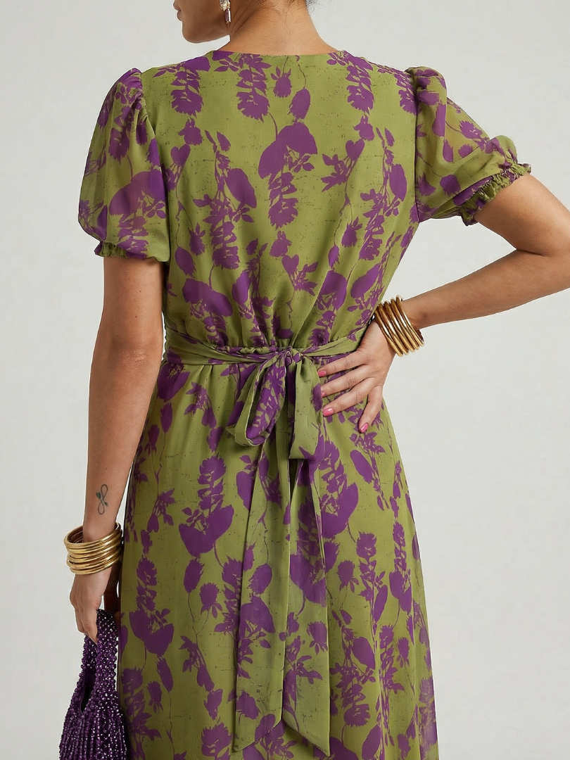 Vestido midi floral
