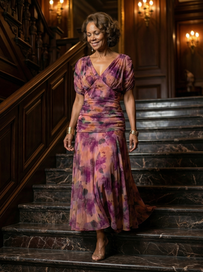 Vestido midi de estilo español