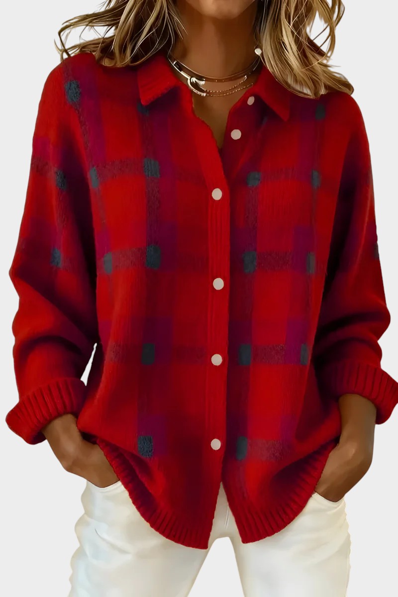 | CÁRDIGAN DE CUADROS