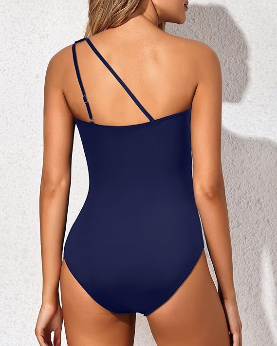 Traje de baño de un solo hombro
