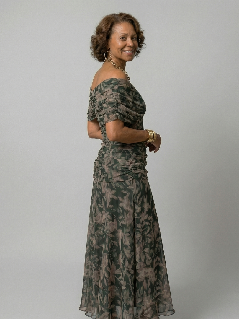 Vestido midi de estilo español