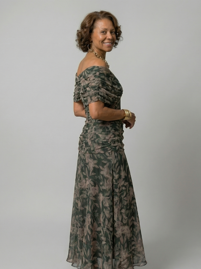 Vestido midi de estilo español