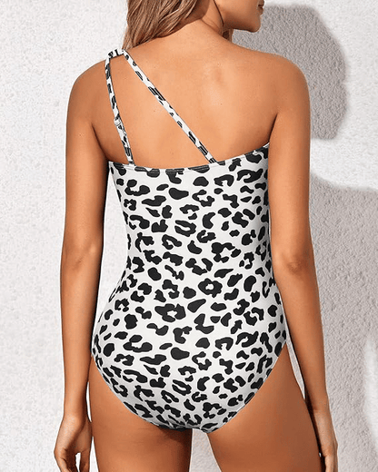 Traje de baño de un solo hombro