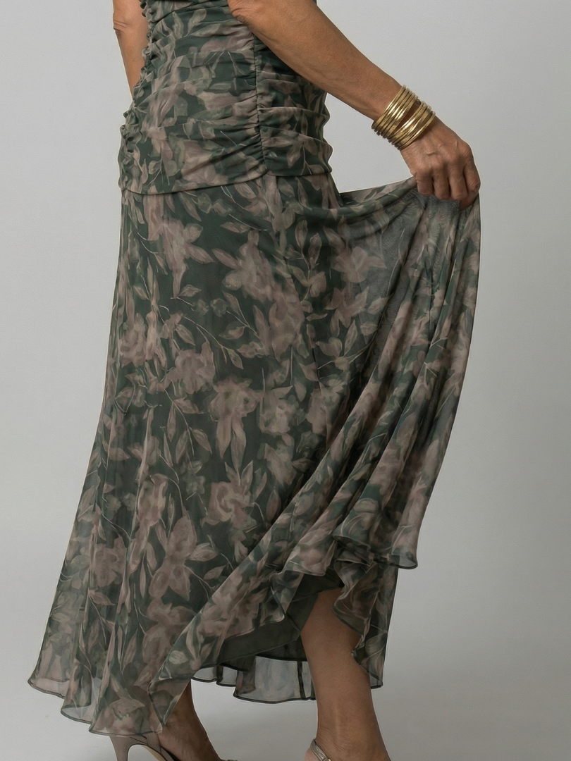 Vestido midi de estilo español