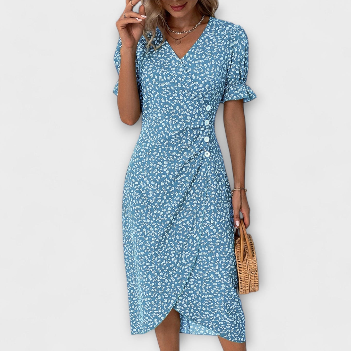 vestido de verano elegante y cómodo