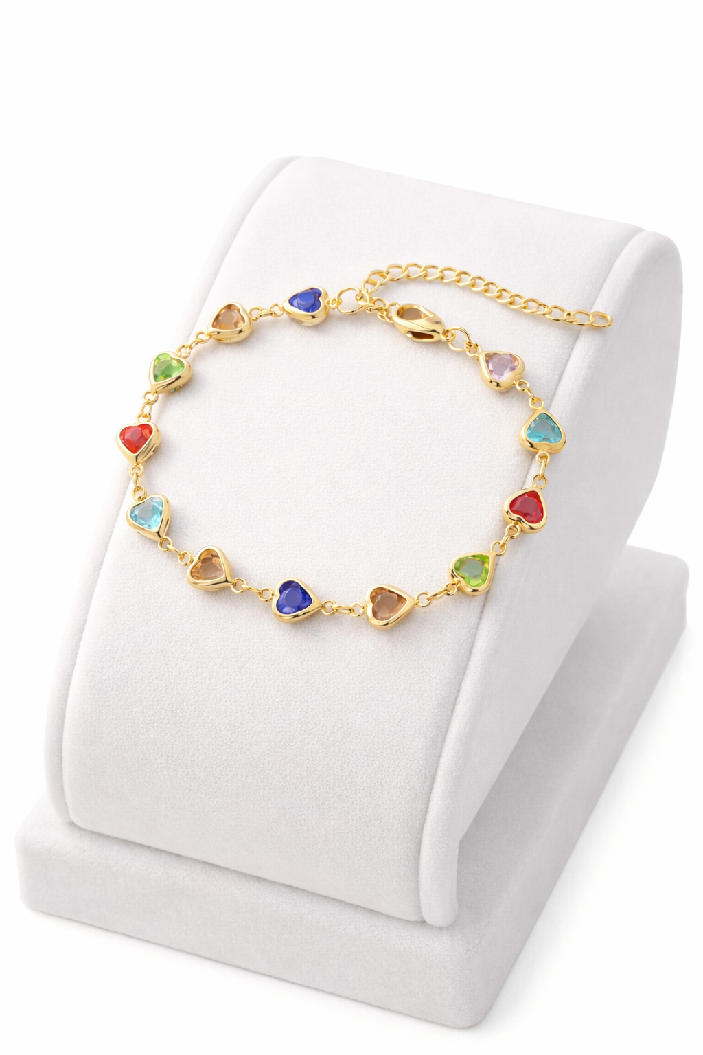 Pulsera única con forma de corazón