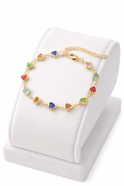 Pulsera única con forma de corazón