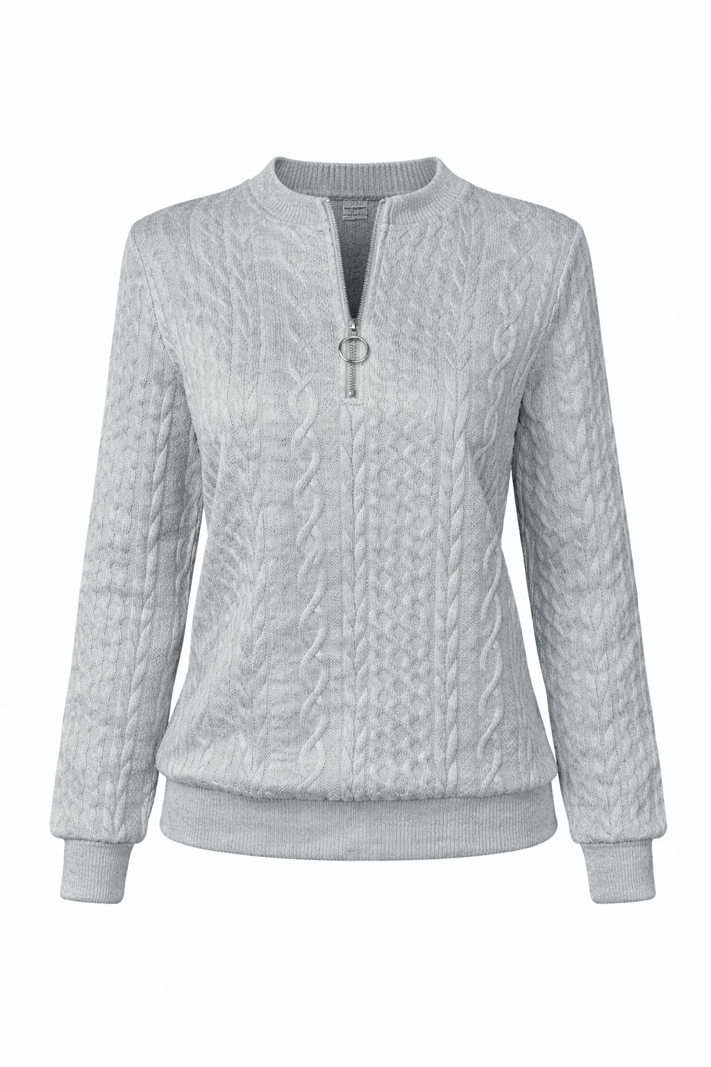 Jersey de punto con cremallera