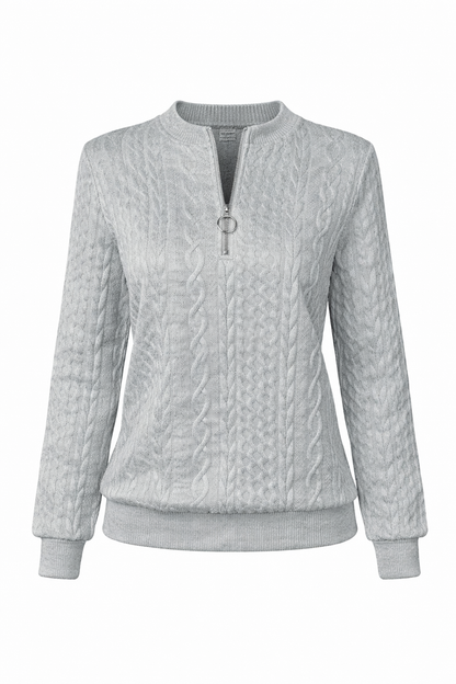 Jersey de punto con cremallera
