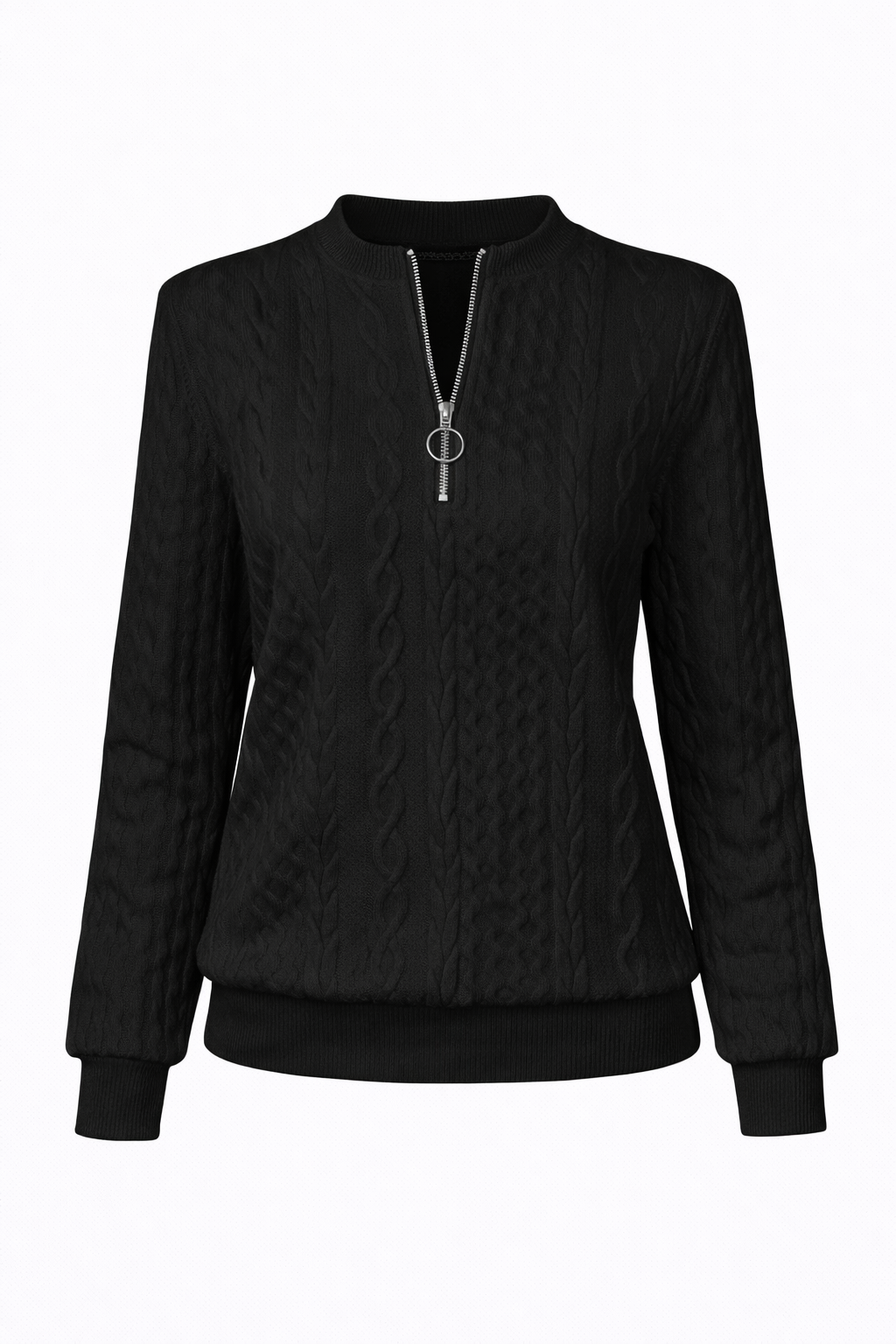 Jersey de punto con cremallera