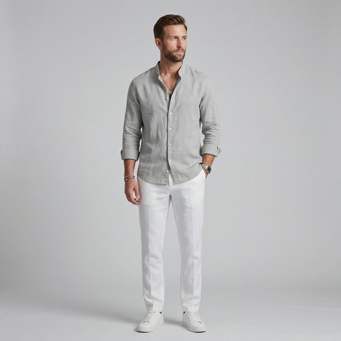 Camisa de Verano de Corte Amplio