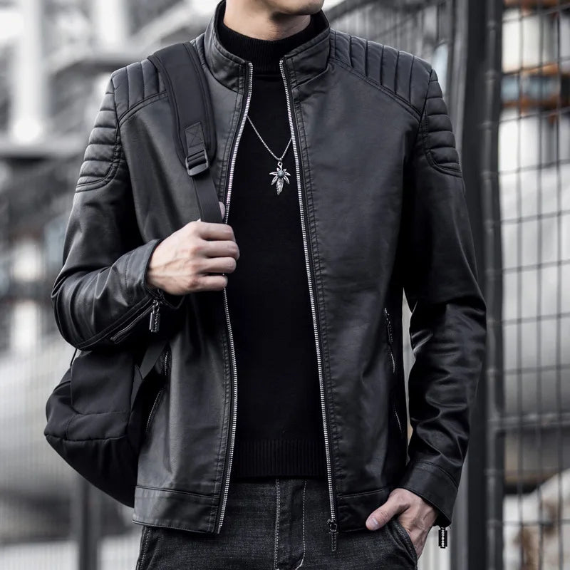 Chaqueta de Cuero Moto