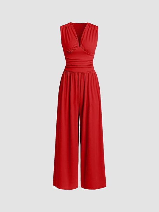 Combinaison fluide elegante sin mangas