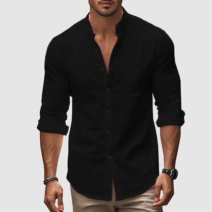 | CAMISA DE LINO TRANSPIRABLE