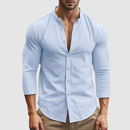 | CAMISA DE LINO TRANSPIRABLE
