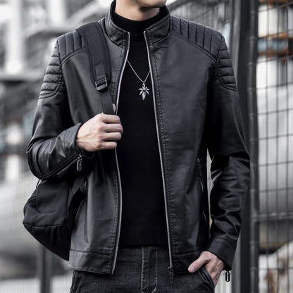 Chaqueta de Cuero Moto