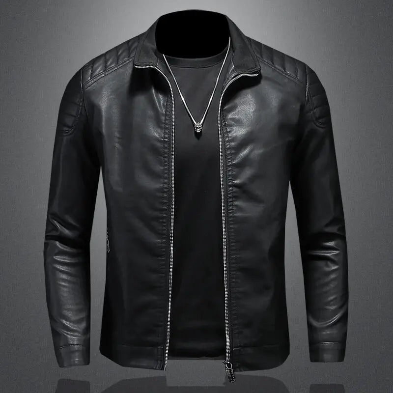 Chaqueta de Cuero Moto