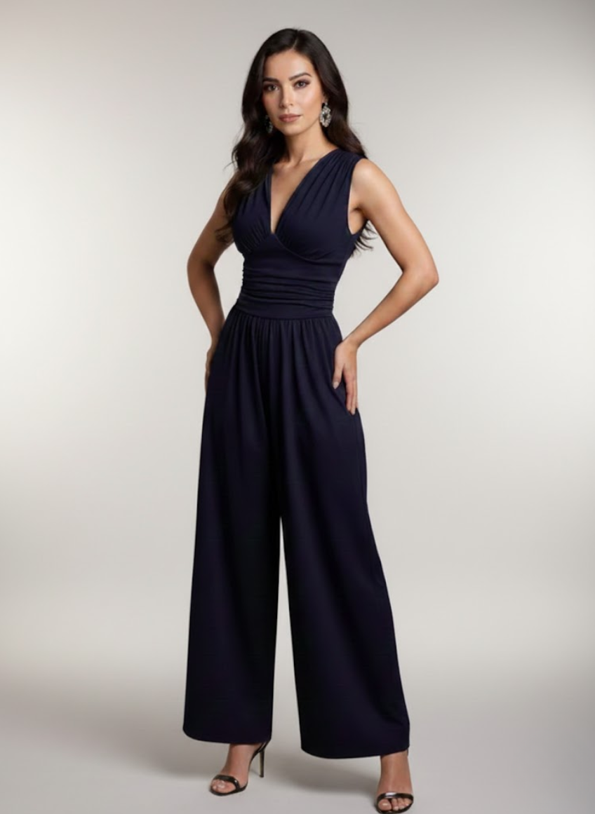 Combinaison fluide elegante sin mangas