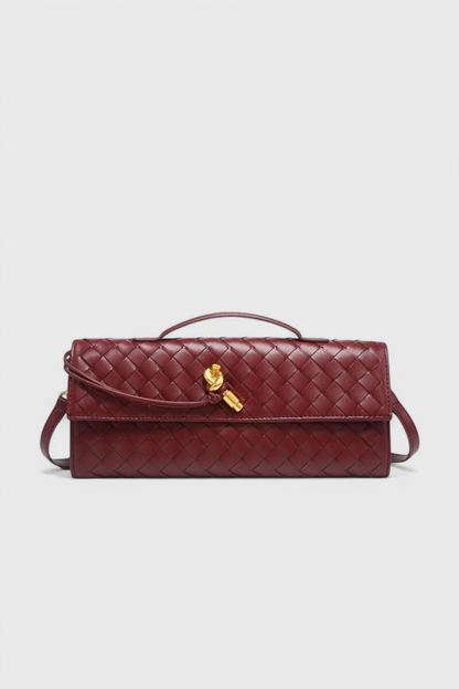 Bolso Baguette Nudo Dorado