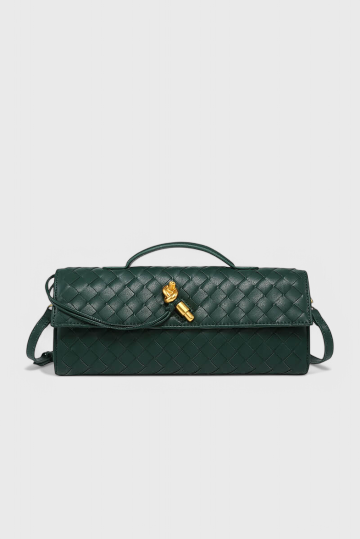 Bolso Baguette Nudo Dorado