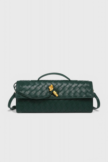 Bolso Baguette Nudo Dorado