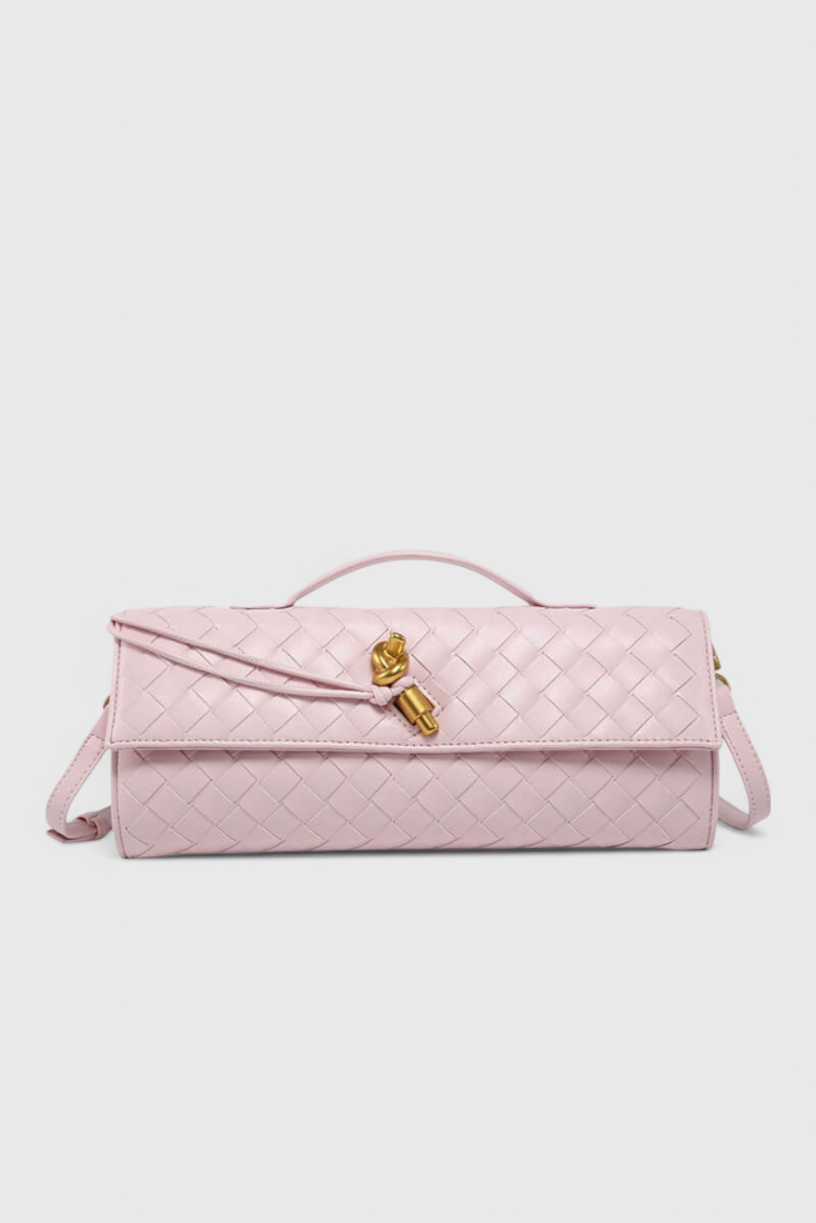 Bolso Baguette Nudo Dorado