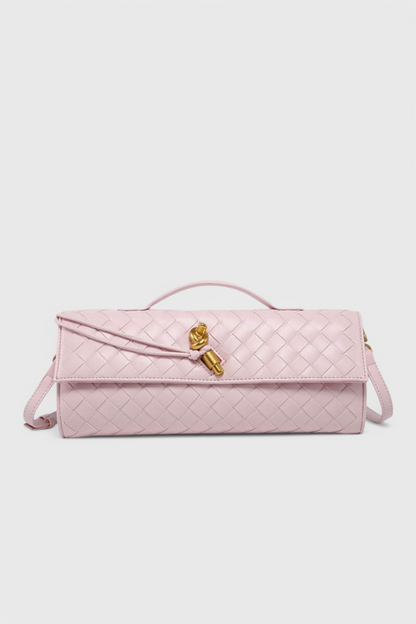Bolso Baguette Nudo Dorado