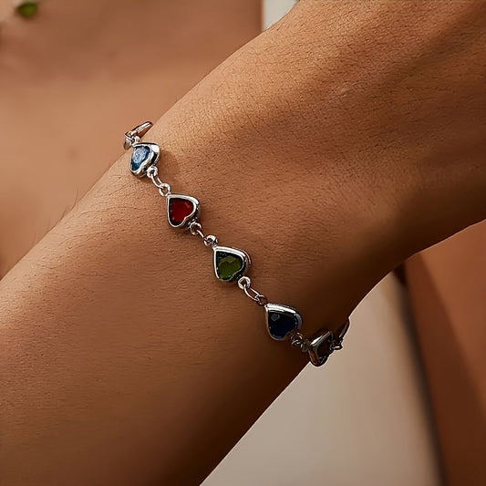 Pulsera única con forma de corazón