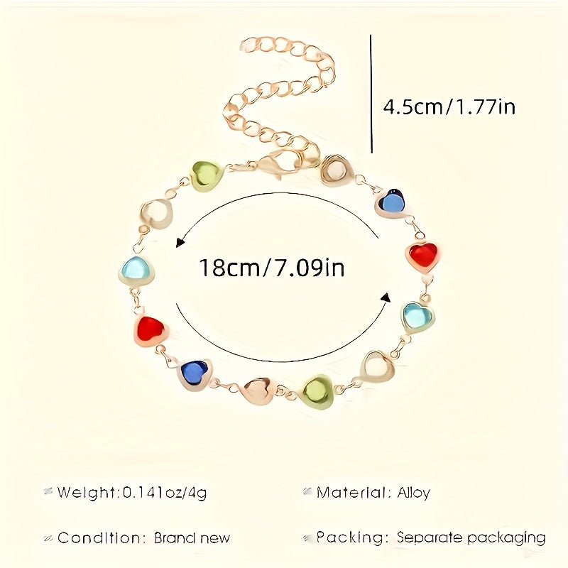 Pulsera única con forma de corazón