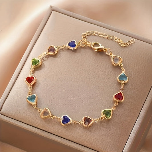 Pulsera única con forma de corazón