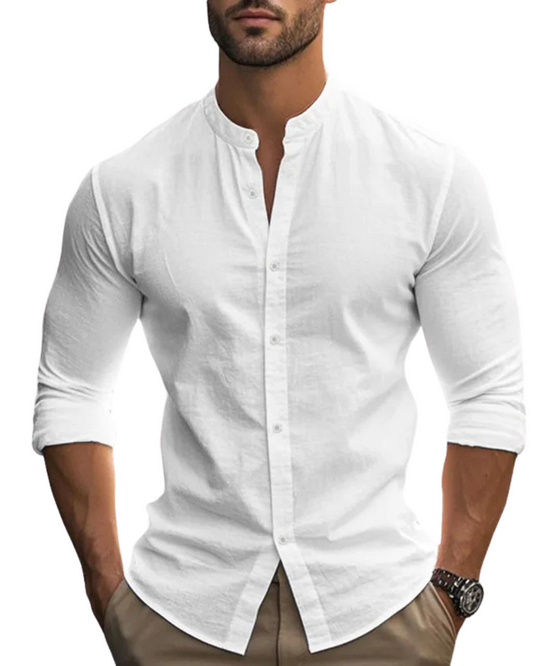 | CAMISA DE LINO TRANSPIRABLE