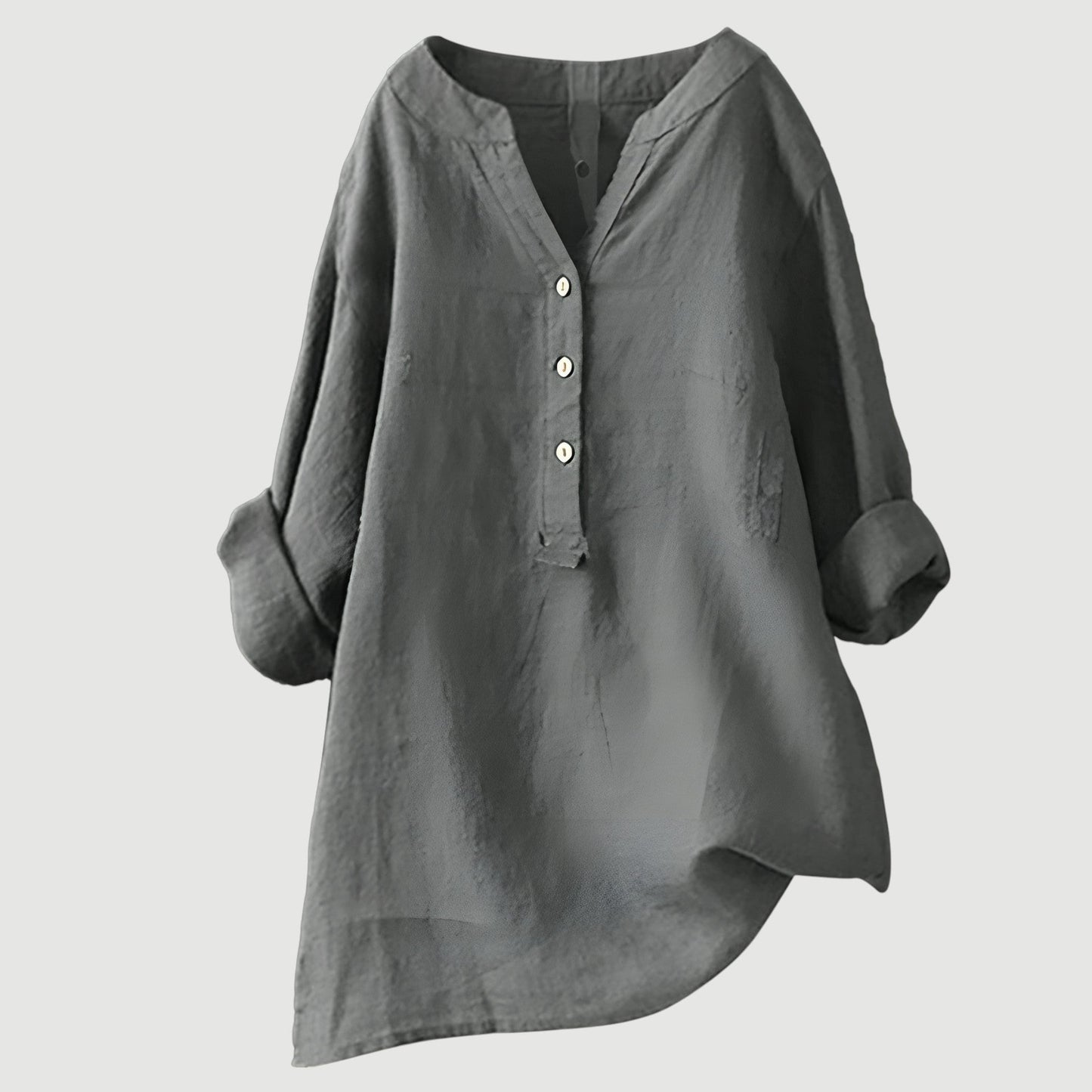 Camisa de lino ligera y cómoda para mujer