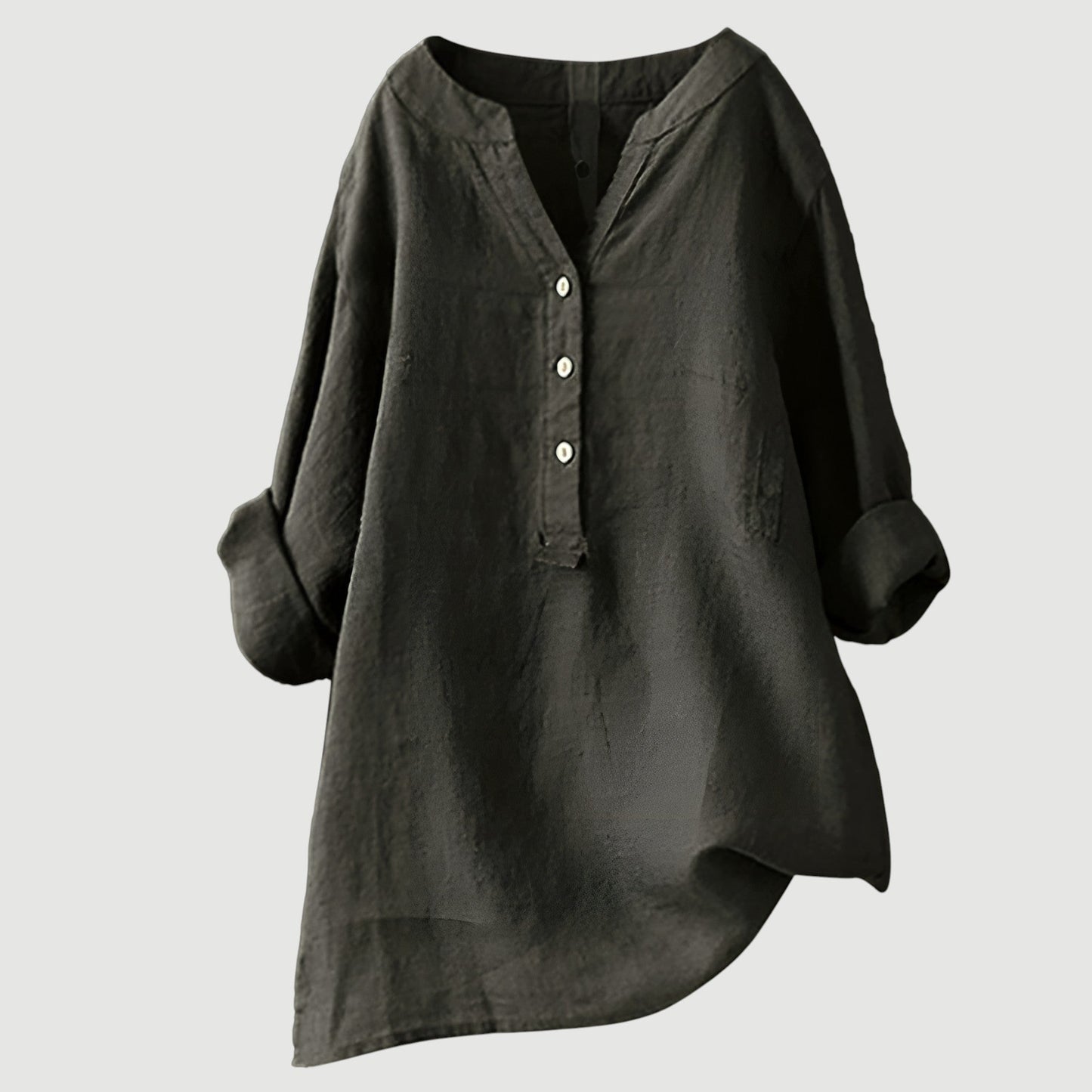 Camisa de lino ligera y cómoda para mujer