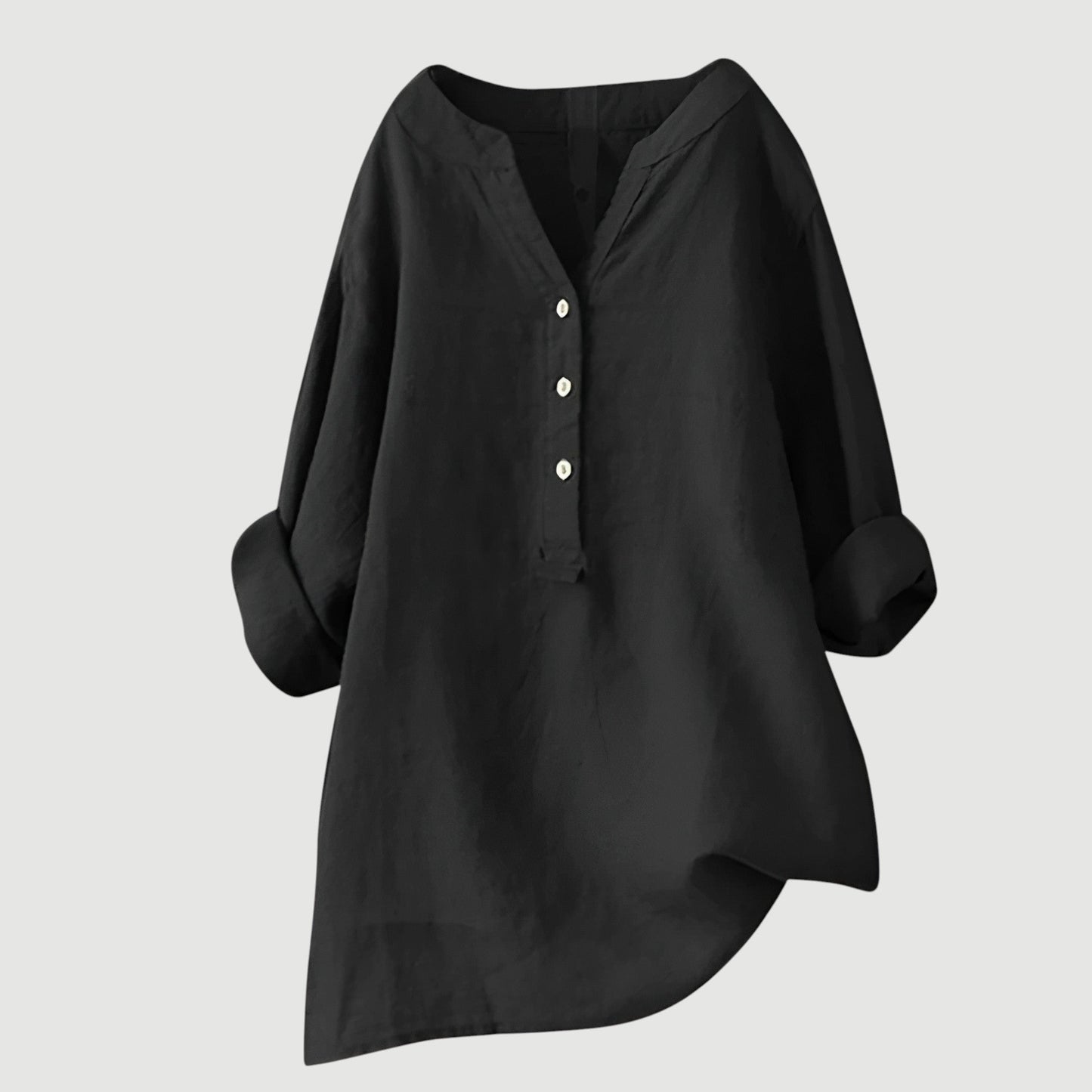Camisa de lino ligera y cómoda para mujer