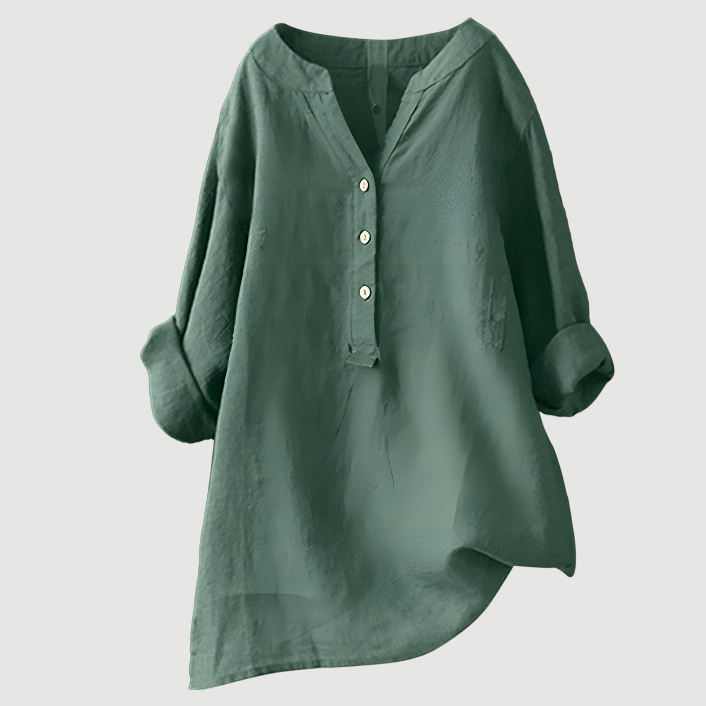 Camisa de lino ligera y cómoda para mujer