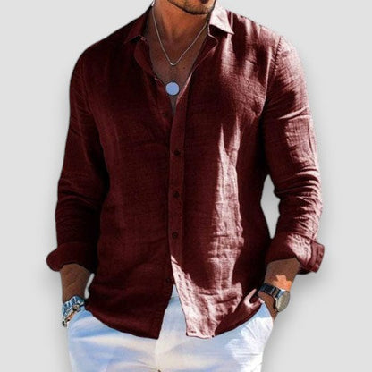 Camisa de Verano de Corte Amplio