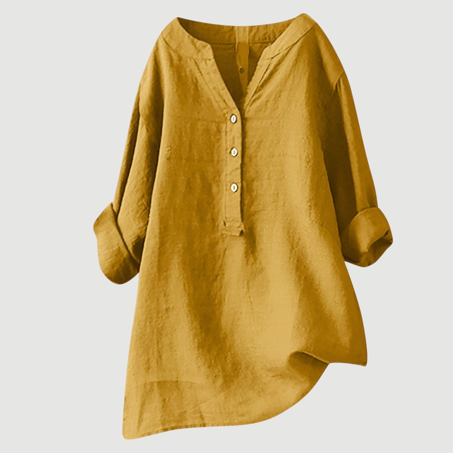 Camisa de lino ligera y cómoda para mujer